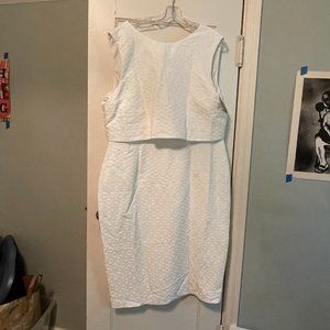 Chic 50's/60's Formal Textured Sleeveless Fitted Dress (ASOS Curve) NWT